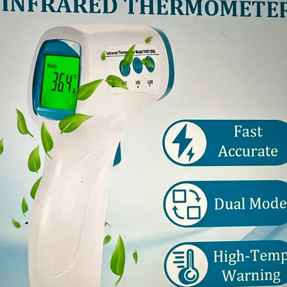 ❣️5|$25❣️last 1 Purple and White Infrared Thermometer. 🆕 - Picture 2 of 3